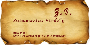 Zelmanovics Virág névjegykártya